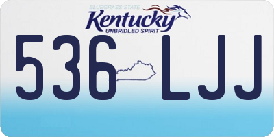 KY license plate 536LJJ