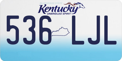 KY license plate 536LJL