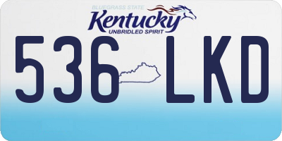 KY license plate 536LKD