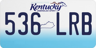 KY license plate 536LRB
