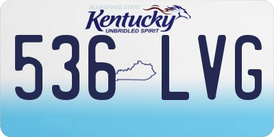 KY license plate 536LVG