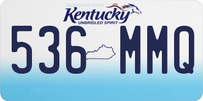 KY license plate 536MMQ