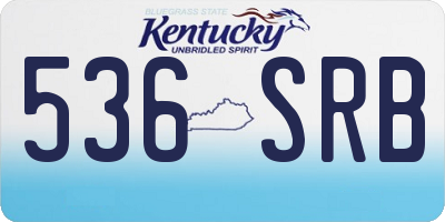 KY license plate 536SRB