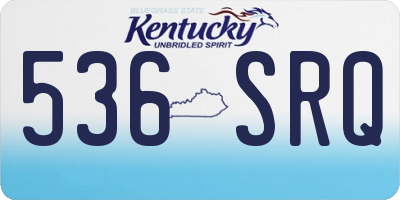 KY license plate 536SRQ