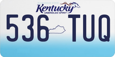 KY license plate 536TUQ