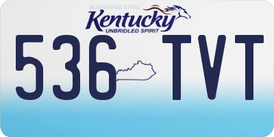 KY license plate 536TVT