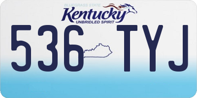 KY license plate 536TYJ