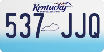 KY license plate 537JJQ
