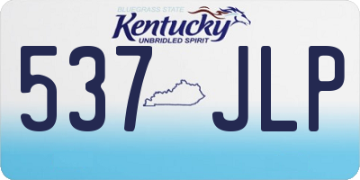KY license plate 537JLP