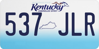 KY license plate 537JLR