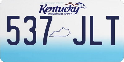 KY license plate 537JLT