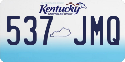 KY license plate 537JMQ