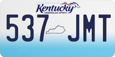 KY license plate 537JMT