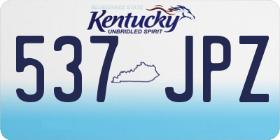 KY license plate 537JPZ