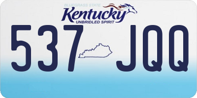 KY license plate 537JQQ