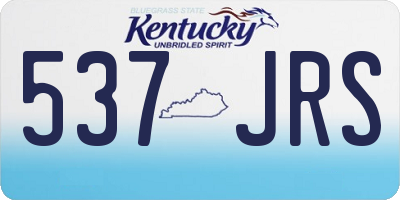 KY license plate 537JRS