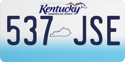 KY license plate 537JSE