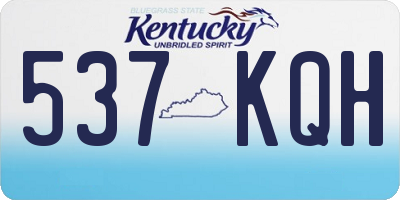 KY license plate 537KQH