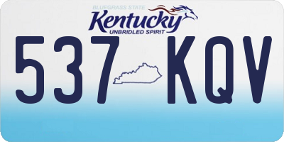 KY license plate 537KQV