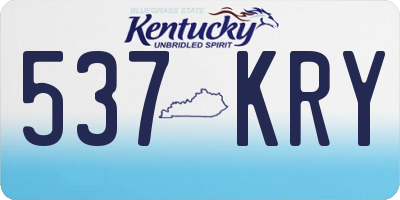 KY license plate 537KRY