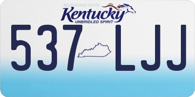 KY license plate 537LJJ