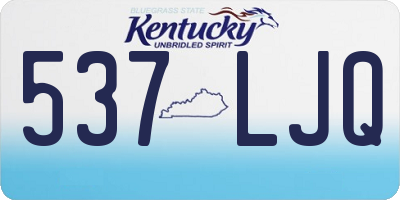 KY license plate 537LJQ