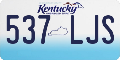KY license plate 537LJS