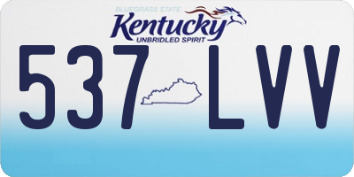 KY license plate 537LVV