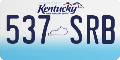 KY license plate 537SRB
