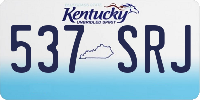 KY license plate 537SRJ