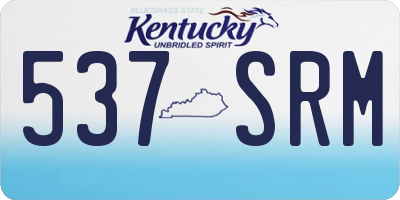 KY license plate 537SRM