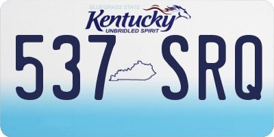 KY license plate 537SRQ