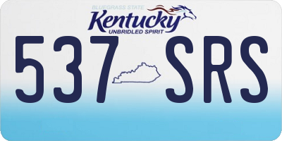 KY license plate 537SRS