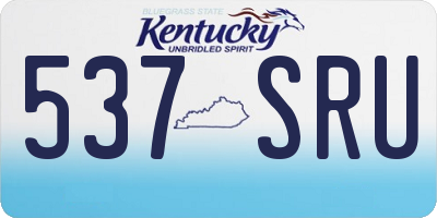 KY license plate 537SRU