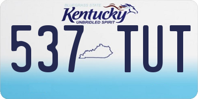 KY license plate 537TUT