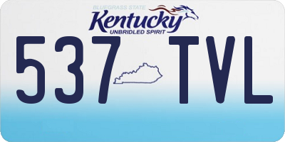 KY license plate 537TVL