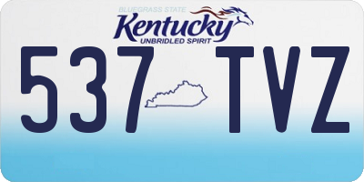 KY license plate 537TVZ