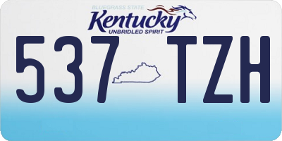 KY license plate 537TZH