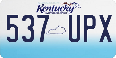 KY license plate 537UPX
