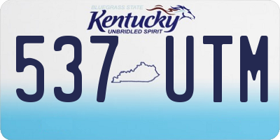 KY license plate 537UTM