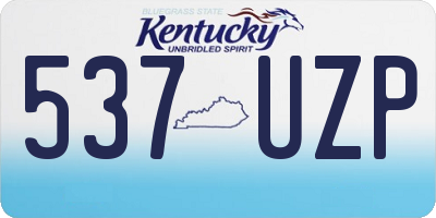 KY license plate 537UZP