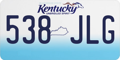 KY license plate 538JLG
