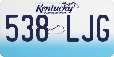 KY license plate 538LJG
