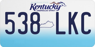 KY license plate 538LKC