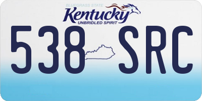KY license plate 538SRC
