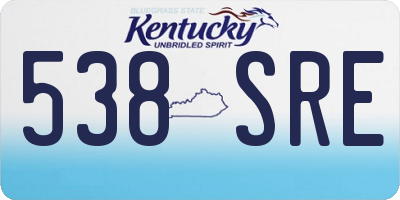 KY license plate 538SRE