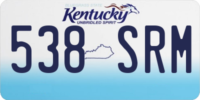 KY license plate 538SRM