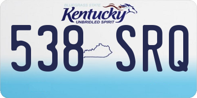 KY license plate 538SRQ