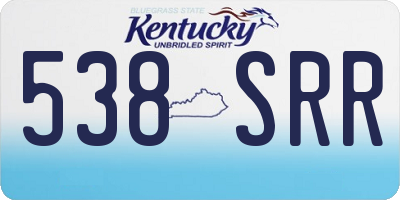 KY license plate 538SRR