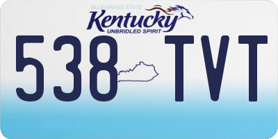 KY license plate 538TVT